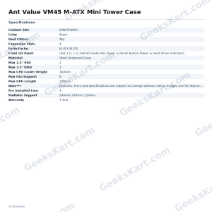 Ant Value VM45 M-ATX Mini Tower Case