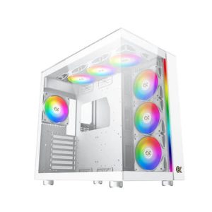 XIGMATEK Aqua Ultra Arctic ARGB EATX Mid Tower Cabinet ( White )