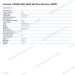 Corsair CX550 550 Watt 80 Plus Bronze SMPS