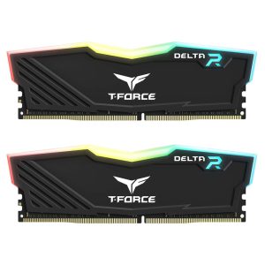 TEAMGROUP T-Force Delta RGB 64GB ( 32GB x 2 ) 5600MHz DDR5 RAM (Black) ( CL36 )