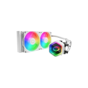 COOLER MASTER MasterLiquid Core ll 240 ARGB 240mm CPU Liquid Cooler ( White ) ( Core 2 )