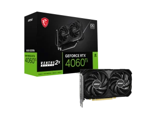 MSI GeForce RTX 4060 Ti 8G VENTUS 2X BLACK E1 OC Nvidia Graphic Card