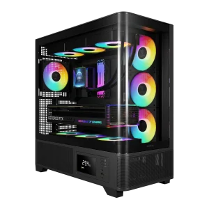 GAMDIAS Atlas P2 CG ARGB ATX Mid Tower Cabinet ( Black )