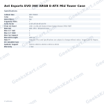 Ant Esports EVO 360 ARGB E-ATX Mid Tower Gaming Case