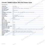 Corsair 7000D Airflow ATX Full Tower Case – High-Airflow Full Tower with 480mm Radiator Support