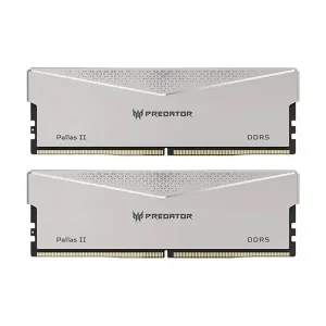 Acer Predator Pallas II 32GB (2 X 16GB) DDR5 6000MHz CL32 Desktop Ram (Silver)