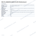 MSI Pro B840M-B DDR5 M-ATX Motherboard