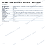 MSI MAG B860M Mortar WiFi DDR5 M-ATX Motherboard
