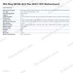 MSI Meg X870E ACE Max WiFi7 ATX Motherboard