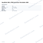 SanDisk E61 2TB Extreme Portable SSD