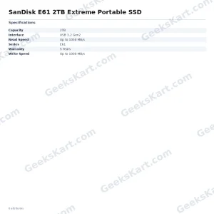 SanDisk E61 2TB Extreme Portable SSD