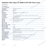 Gigabyte C301 Glass V2 ARGB E-ATX Mid Tower Case