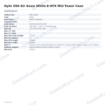 Hyte X50 Air Snow White E-ATX Mid Tower Case