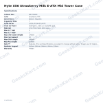 Hyte X50 Strawberry Milk E-ATX Mid Tower Case