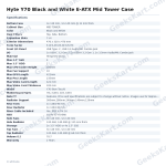 Hyte Y70 Black and White E-ATX Mid Tower Case