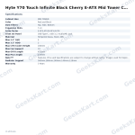 Hyte Y70 Touch Infinite Black Cherry E-ATX Mid Tower Case