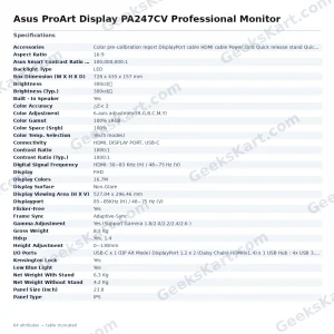 Asus ProArt Display PA247CV Professional Monitor