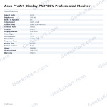 Asus ProArt Display PA278QV Professional Monitor