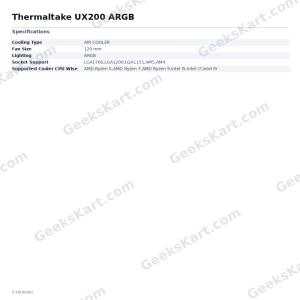 Thermaltake UX200 ARGB