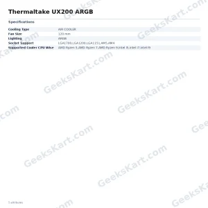 Thermaltake UX200 ARGB