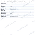 Gamdias ATHENA M4M ARGB M-ATX Mini Tower Case