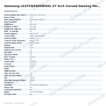 Samsung LS27CG550EWXXL 27 Inch Curved Gaming Monitor