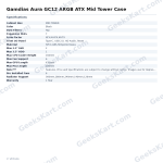 Gamdias Aura GC12 ARGB ATX Mid Tower Case