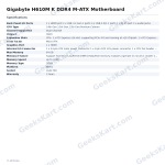 Gigabyte H610M K DDR4 M-ATX Motherboard