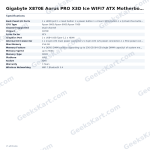 Gigabyte X870E Aorus PRO X3D Ice WIFI7 ATX Motherboard