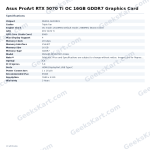 Asus ProArt RTX 5070 Ti OC 16GB GDDR7 Graphics Card