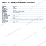 Dawg X 617 ARGB White ATX Mid Tower Case
