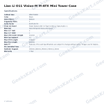 Lian Li O11 Vision-M M-ATX Mini Tower Case