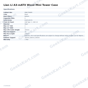 Lian Li A3-mATX Wood Mini Tower Case