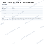 Lian Li Lancool 207 ARGB ATX Mid Tower Case