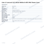 Lian Li Lancool 217 Wood White E-ATX Mid Tower Case