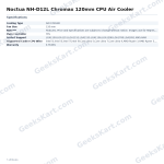 Noctua NH-D12L Chromax 120mm CPU Air Cooler