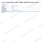 Lian Li Hydroshift II LCD-C 360CL RGB CPU Liquid Cooler