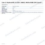Lian Li Hydroshift II LCD-C 360CL White RGB CPU Liquid Cooler