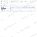 Lian Li Hydroshift II OLED Curved 360TL ARGB CPU Liquid Cooler