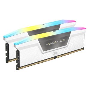 CORSAIR Vengeance RGB 32GB ( 16GB x 2 ) 6000MHz DDR5 RAM (White) (CL30)