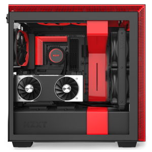 NZXT H710i ATX Mid Tower Cabinet With Tempered Glass And ARGB LED Strip (Black/Red)