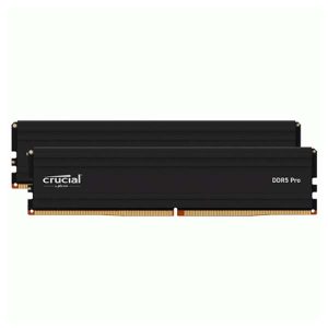 Crucial Pro 64GB 2x32GB DDR5 6400 MHz UDIMM Memory Kit (Black)