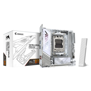 GIGABYTE X870I Aorus Pro ICE DDR5 AMD Motherboard (White)