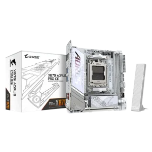 GIGABYTE X870I Aorus Pro ICE DDR5 AMD Motherboard (White)