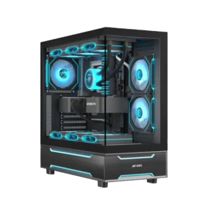 Ant Esports Crystal X6 Pro RGB ATX Mid Tower Cabinet ( Black )