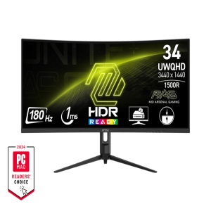 MSI MAG 342CQR E2 34 Inch 2K QHD 180Hz VA Panel 119% SRGB 1MS AMD Freesync Curved Gaming Monitor