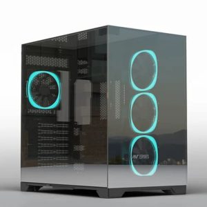 ANT ESPORTS Crystal Mirror ATX Mid Tower Cabinet ( Black )