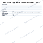 Cooler Master Shark X Mini ITX Case with SMPS, CPU Cooler and Fan