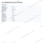 LG 22U401A-B 22 Inch Monitor