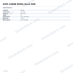 EVM 128GB NVMe Gen3 SSD